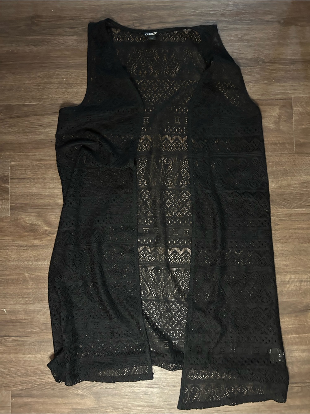 Joe Boxer Black Lace Cover-Up